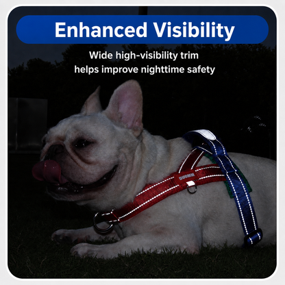 Colorblock T-Shape No-Pull Dog Harness