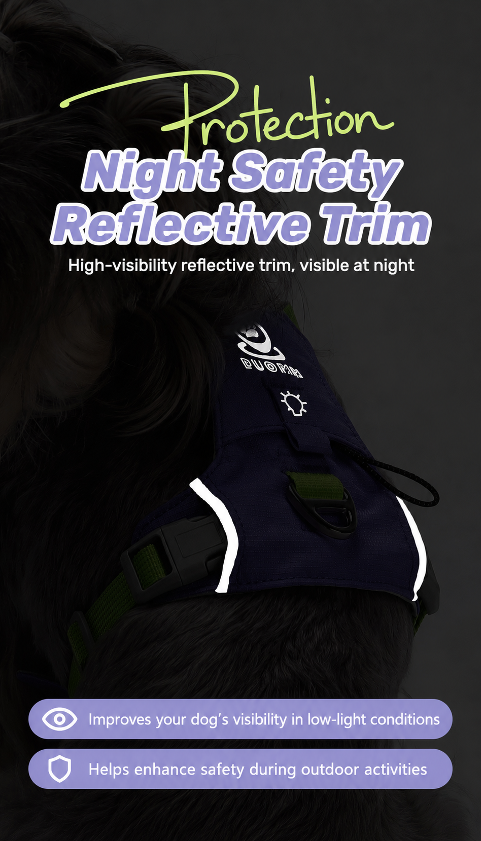 Lightweight Waterproof Adjustable Dog Harness