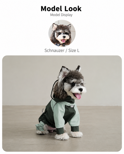 Hard-Shell Hooded Dog Jacket