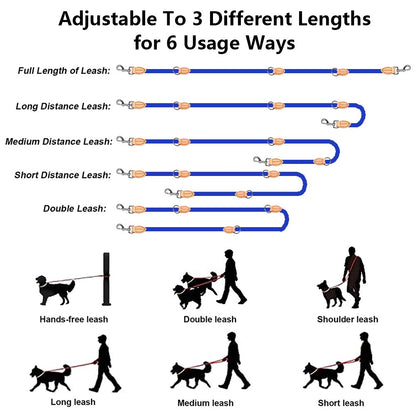 Crossbody Multi-Function Dog Lead
