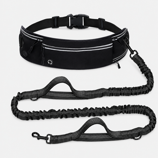 Hands-Free Running Dog Lead with Waist Bag