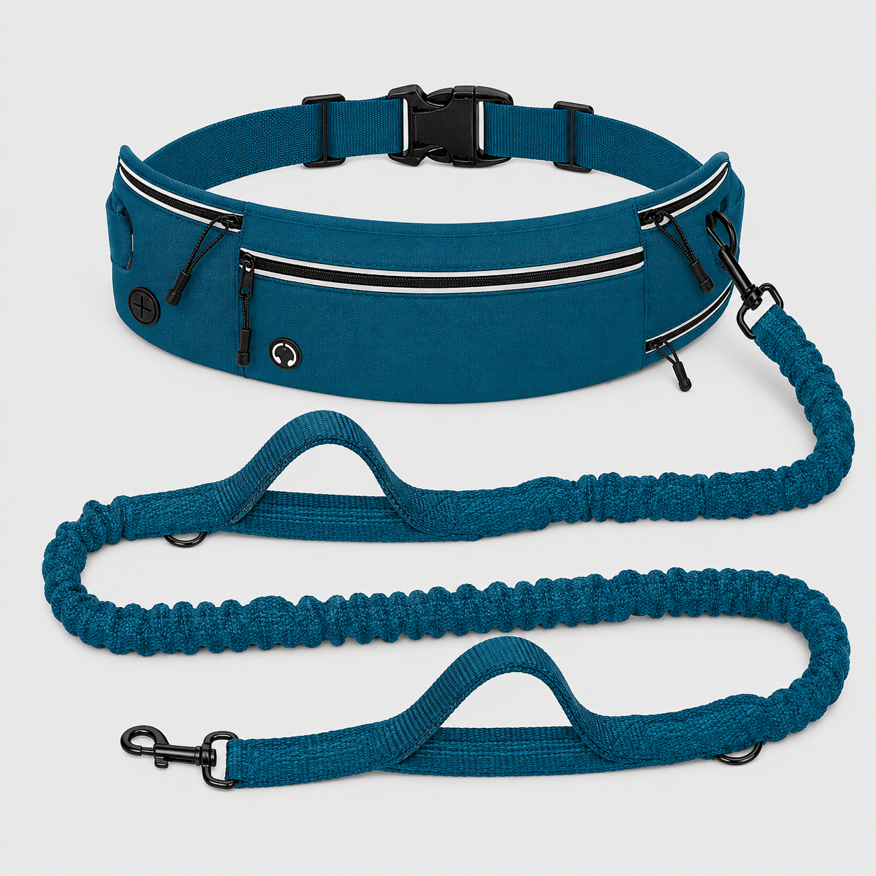 Hands-Free Running Dog Lead with Waist Bag