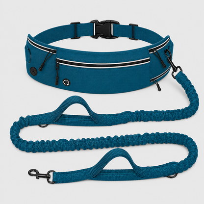 Hands-Free Running Dog Lead with Waist Bag