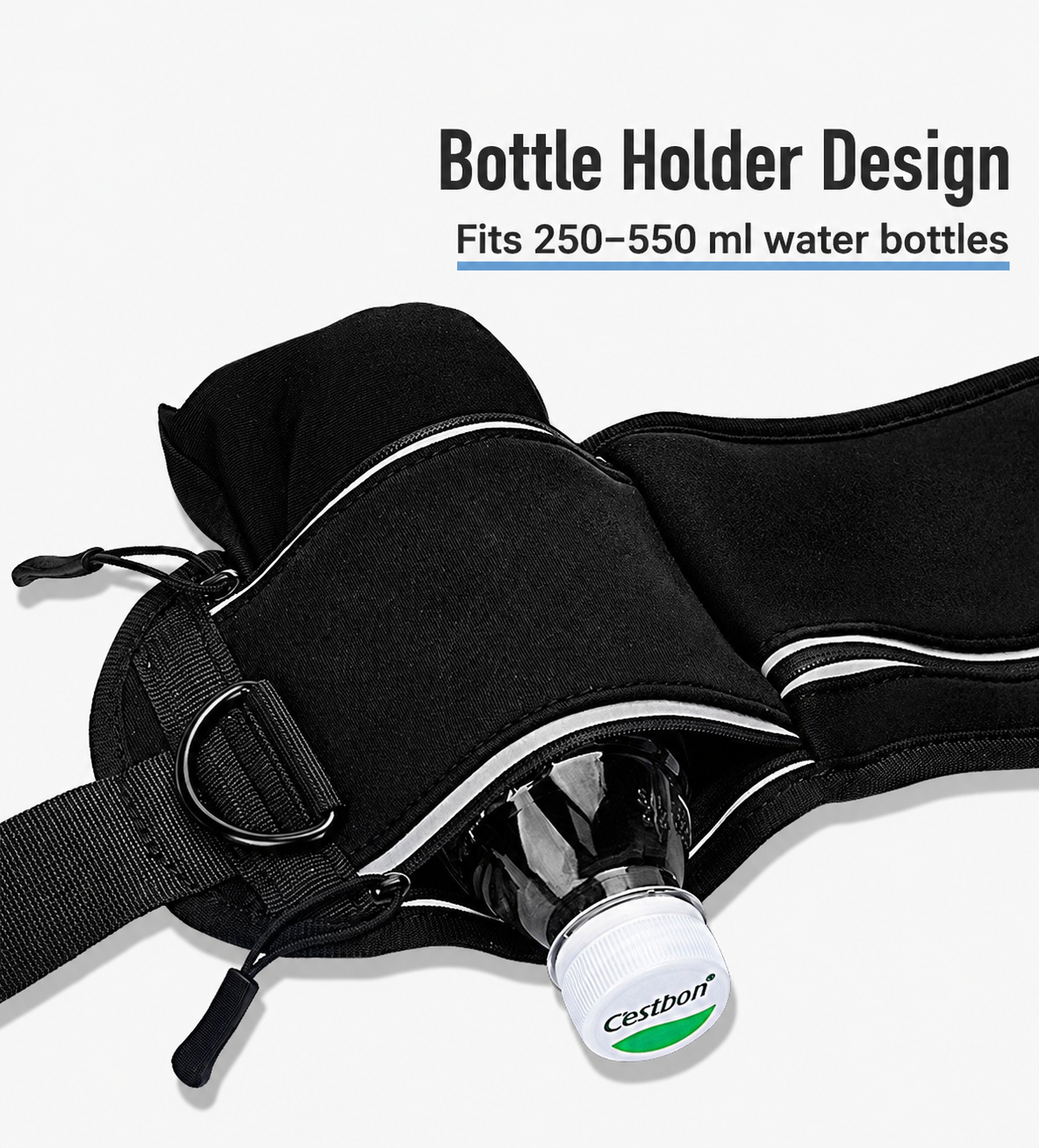 Hands-Free Running Dog Lead with Waist Bag
