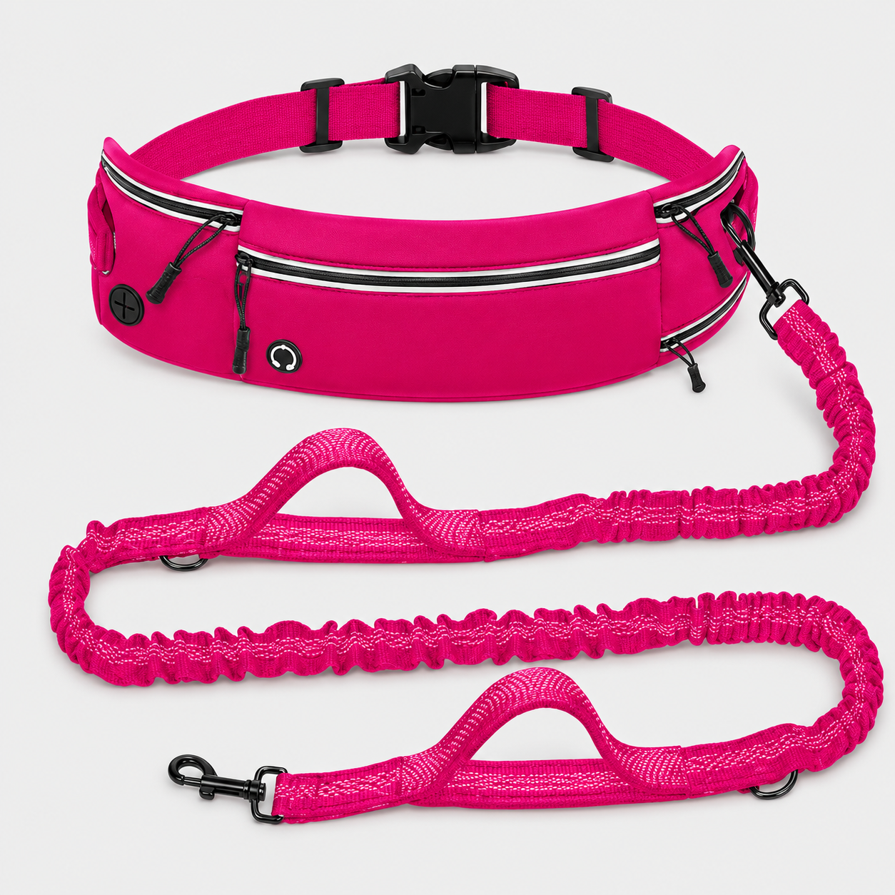 Hands-Free Running Dog Lead with Waist Bag
